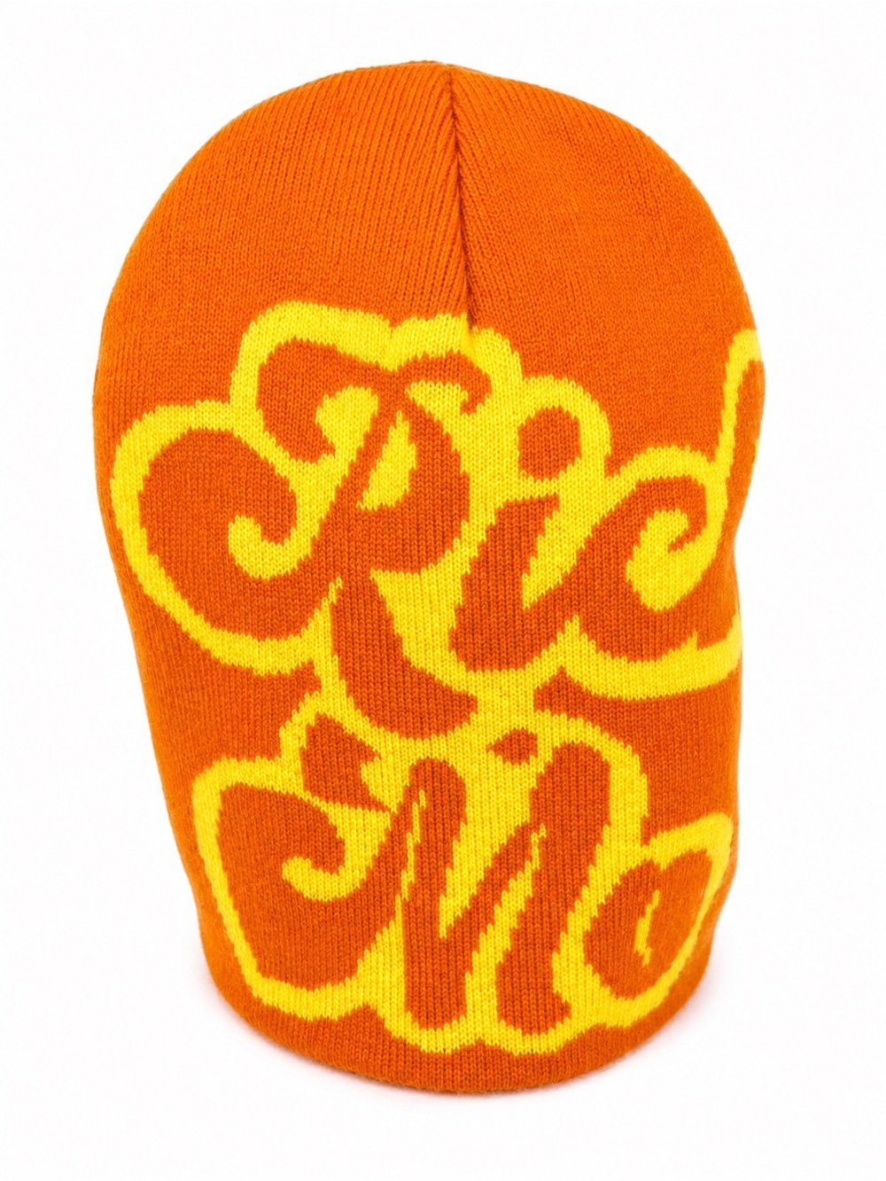 Rich Mob Orange & Yellow Knit Beanie Hat